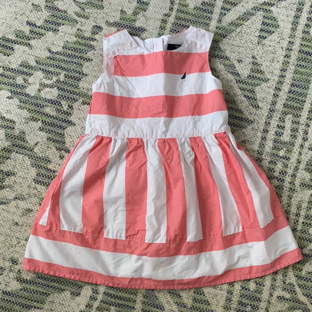 NWOT Pink & White Stripe Dress